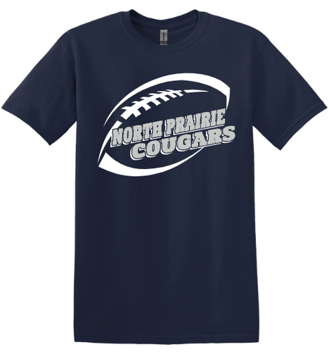 Adult Gildan Softstyle Football T-Shirt