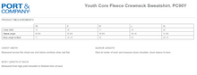 Load image into Gallery viewer, Youth Port &amp; Company Fleece Crewneck Sweatshirt