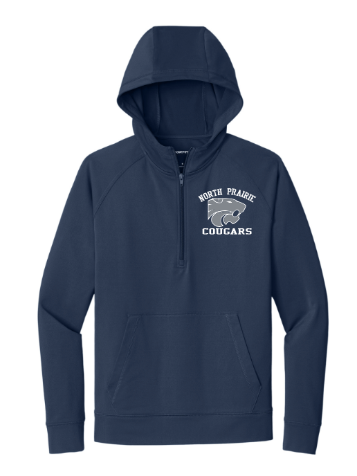 Adult North Prairie Cougars 1/2zip Hoodie