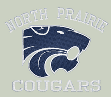 Load image into Gallery viewer, Adult North Prairie Cougars 1/2zip Hoodie