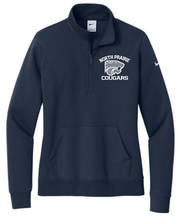 Load image into Gallery viewer, Nike Ladies Cougars Fleece 1/2 Zip