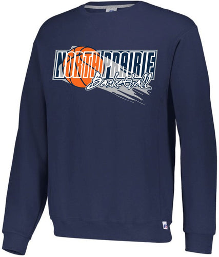 North Prairie Cougars Basketball Crew Sweatshirt