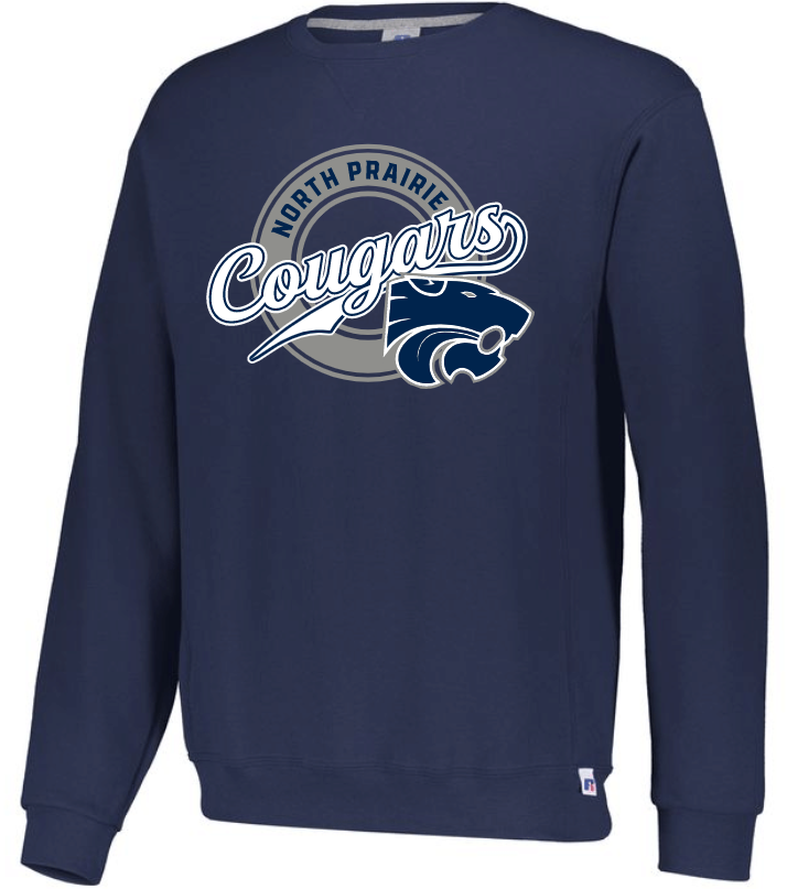 Youth North Prairie Cougars Crewneck Sweatshirt